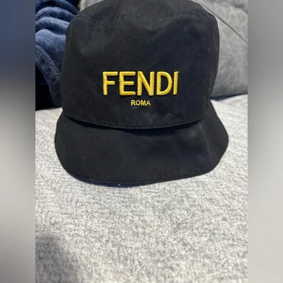Fendi | Accessories | Fendi Black And Yellow Luxury Bucket  display picture 1